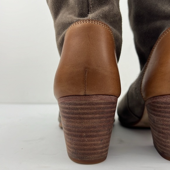 Sebago Womens Nell Leather Ankle Boots Taupe Tan Pull-On Boots Size 10 M - Picture 5 of 12